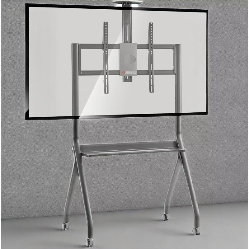 Chariot à tableau blanc interactif ergonomique JYXCN | Cadre télescopique pour roues antidérapantes de 42 à 75 pouces