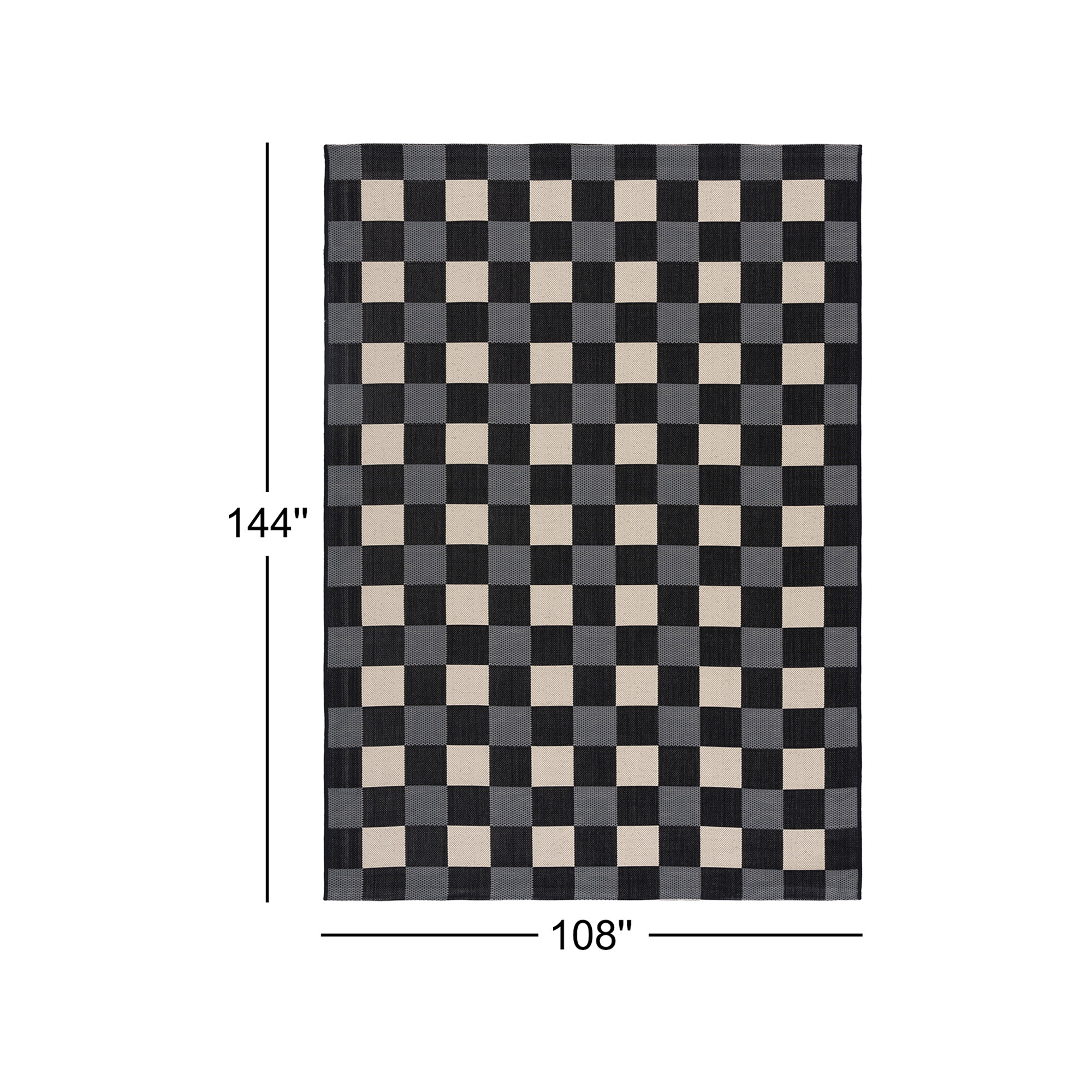 Mererid Geometric Indoor/Outdoor Area Rug, Rectangle 9' x 12'