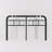 40” Black Metal Headboard-1178825811