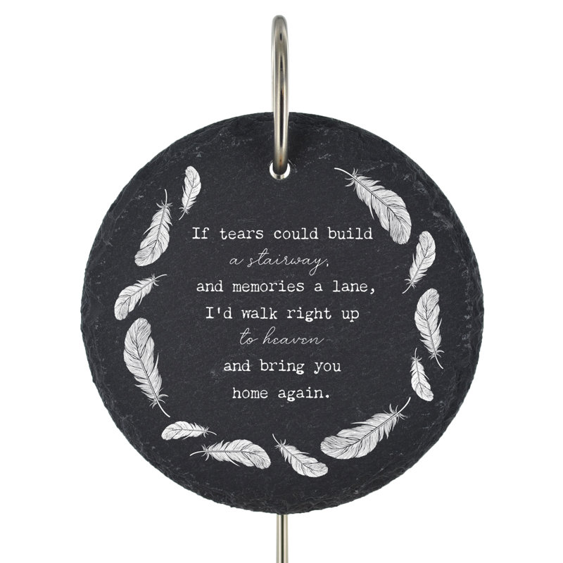 Bralon Waterproof Slate Circle People Memorial Plaque