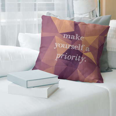 Cotton Blend Reversible Pillow Cover