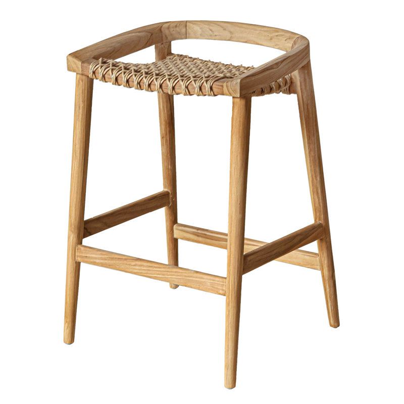 Azur Wooden Patio Counter Stool