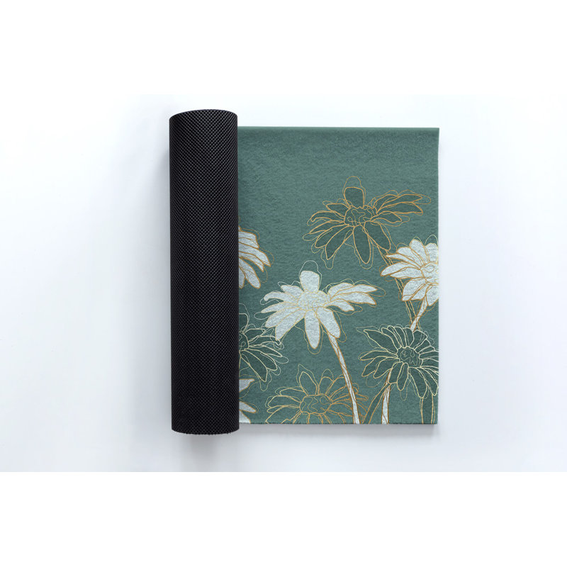 Non-Slip Floral Outdoor Doormat