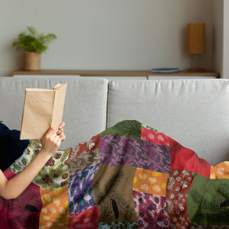 Hand Woven Throw Blanket, 50" x 70"