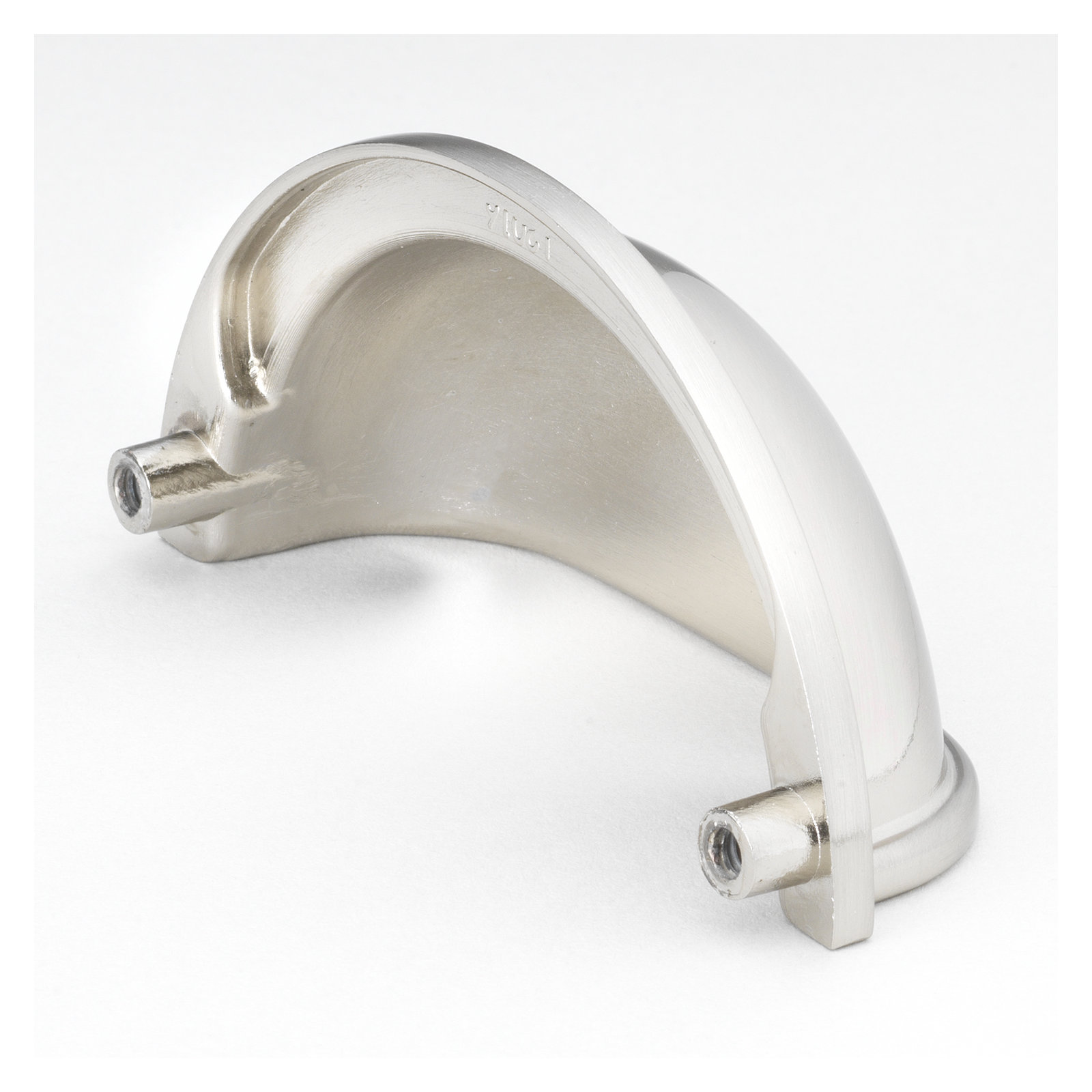 Classic 3" Center to Center Cup/Bin Pull, Satin Nickel