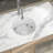 18'' L x 18"  W Undermount Kitchen Sink Round White Ceramic Kitchen Sink Undermount Single Bowl Sink