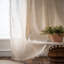Rustic Floral  Semi Sheer Cotton Linen Blend  Drapes Curtain(2 Pieces)-786907934