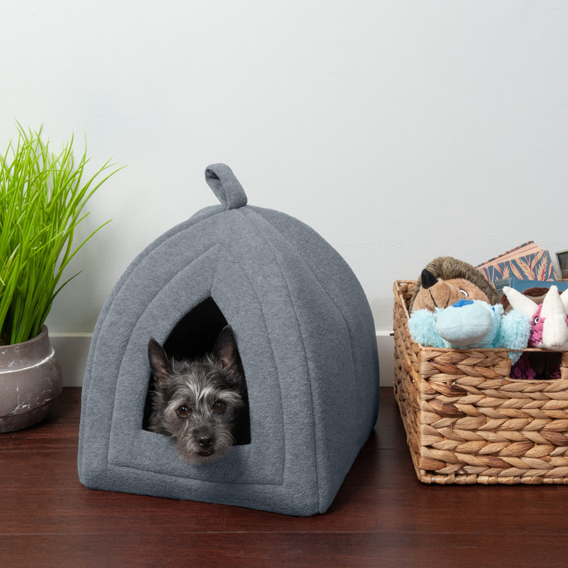 Fleece Nest Pet Bed, Heather Gray