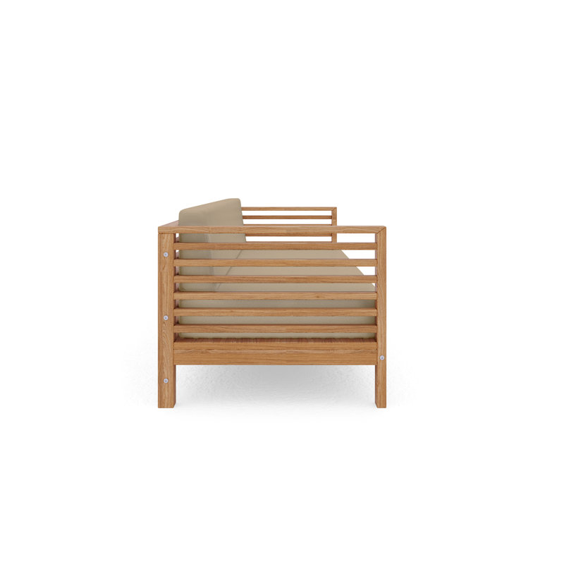 Summer Patio Sofa with Cushions, Fawn