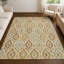 Tapis géométrique Ceajay ACN3069 lavable à la machine pour l'intérieur et l'extérieur-206476261-206476268