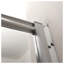 Porte de douche coulissante simple de 122 cm (L) x 183 cm (H) en argent brossé avec verre trempé de 6 mm (1/4 po)