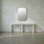 Convexed Flat Metal Wall Mirror