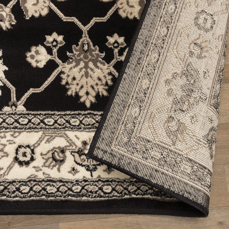 Bavan Damask Indoor Rug, Rectangle 5' x 8'