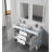Artemis 60'' Freestanding Double Bathroom Vanity with Sink and Mirror-24551240