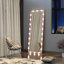 Miroir mural pleine grandeur pour chambre à coucher avec ampoules DEL à commande tactile