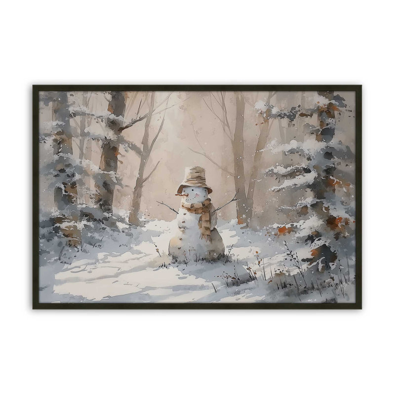 «Frosty Morning», reproduction d'art, 12 po x 16 po, Noir satiné