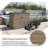 48 Cu. Ft Horizontal Resin Storage Shed, Outdoor Storage Cabinet, Weatherproof, Easy to Assemble, Outdoor Storage Box for Backyards/Patios/Garden, No Shelf (Brown)-134918841