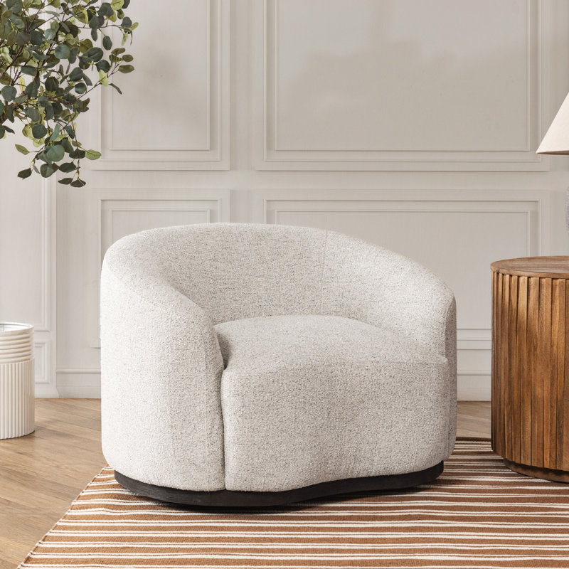 Pickensville Swivel Accent Chair, Ivory