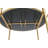 Ciar Round Mirrored Shelves Metal Bar Cart