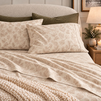 100% Turkish Cotton Flannel Lodge Sheet Sets
