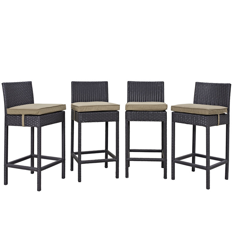 Chaise de patio avec coussin Convene, Espresso et moka