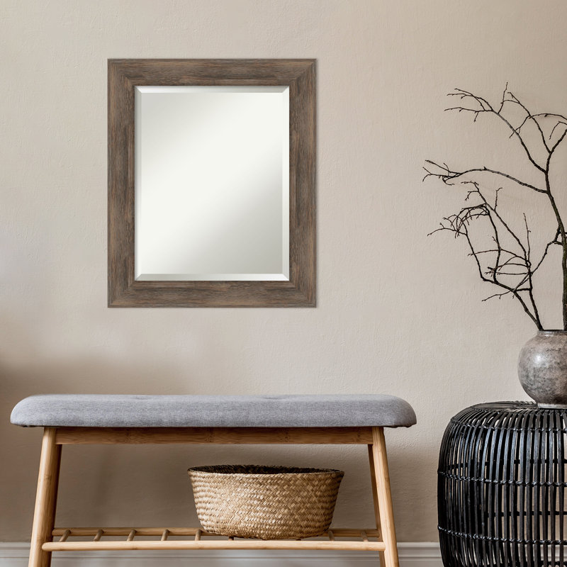 Miroir d'appoint Modeste, Brun mat, 34,75 po x 44,75 po