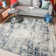 Livigno 1241 Transitional Striated Blue Area Rug