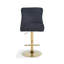 Aisja Swivel Upholstered Adjustable Height Counter Stool with Metal Frame-1690746067