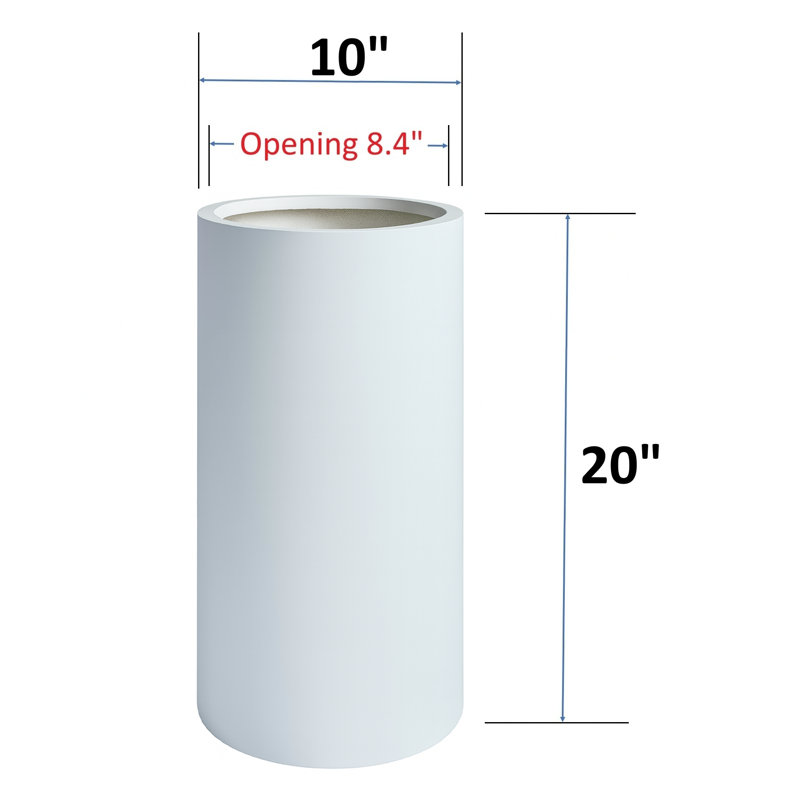 Dorcaster Pot Planter, White