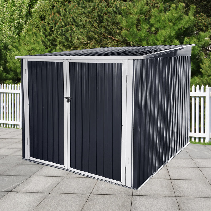 Bicycle Outdoor Steel Storage Shed ,Stores 4 Bikes