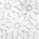 12” x 12” Carrara White Daisy Flower Mosaic Marble Tile Sheets Polished