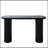 Modern Black Fluted Console Table, 56/