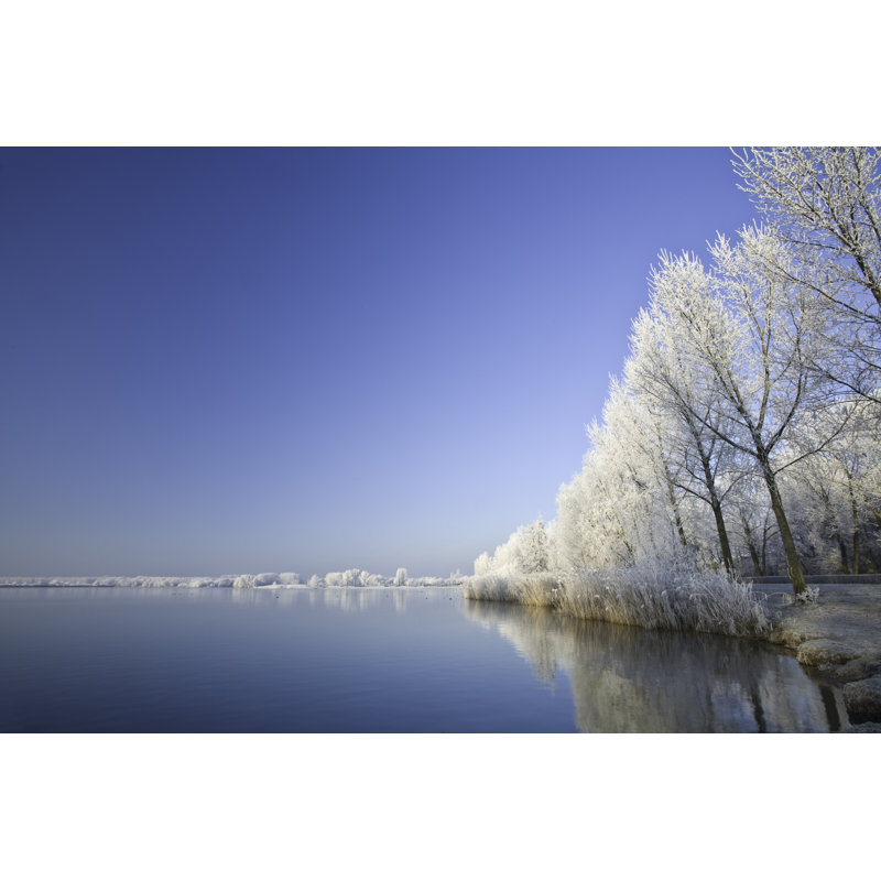 Lake In Winter - Wrapped Canvas Print, 20cm H x 30cm W x 3.8cm D