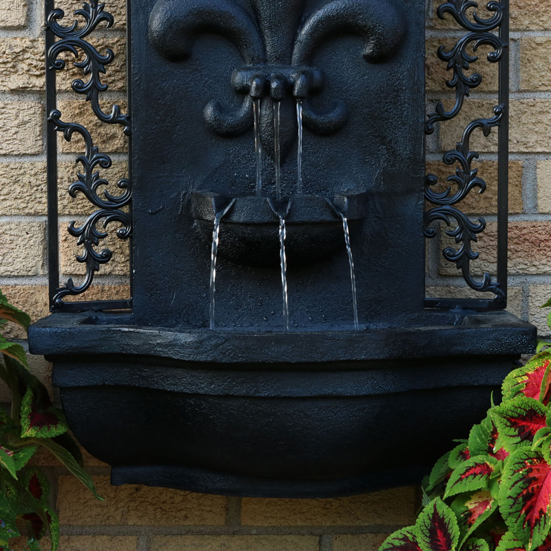 Fontaine murale d'extérieur Mablethorpe, Gris foncé