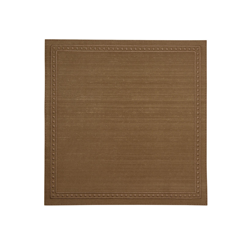 16" Square Embroidered Placemat, Bronze