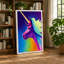 Rainbow Unicorn Dreams Maximalist 1 Piece Wrapped Canvas Wall Art-136739111-136739112