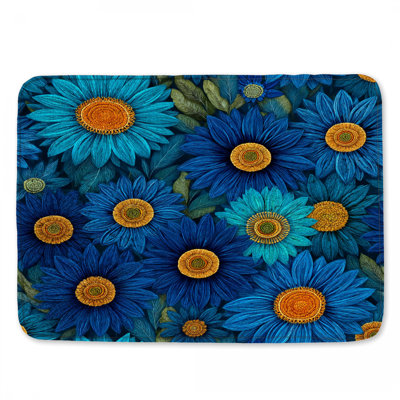 Tapis de bain floral Boho