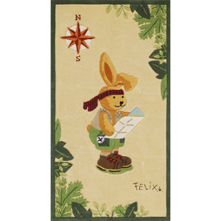 Felix The Rabbit Hand Woven Area Rug