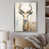 Impression argent sur toile encadrée
