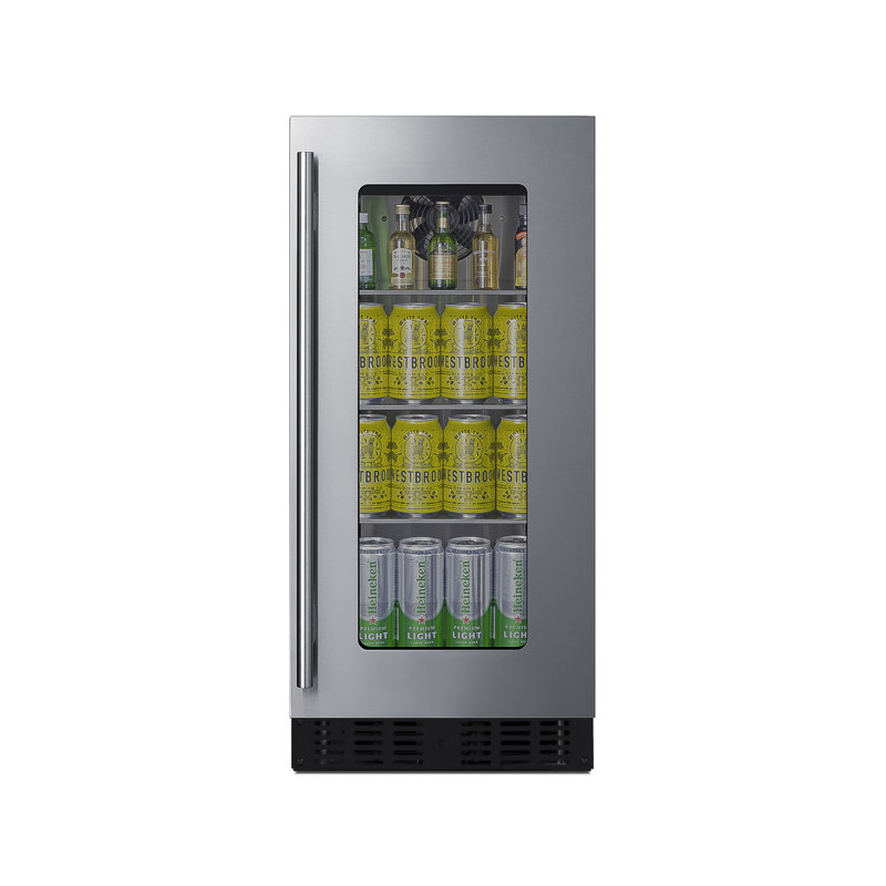 Summit Appliance 14.75'' W Built-In 56 Cans (12 oz.) 1.8 Cubic Feet Beverage Cooler with Reversible Door