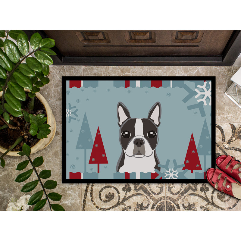 Non-Slip Christmas Outdoor Doormat Rectangle 1'6