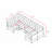 U Shape Modular Sectional Sofa,DIY Combination