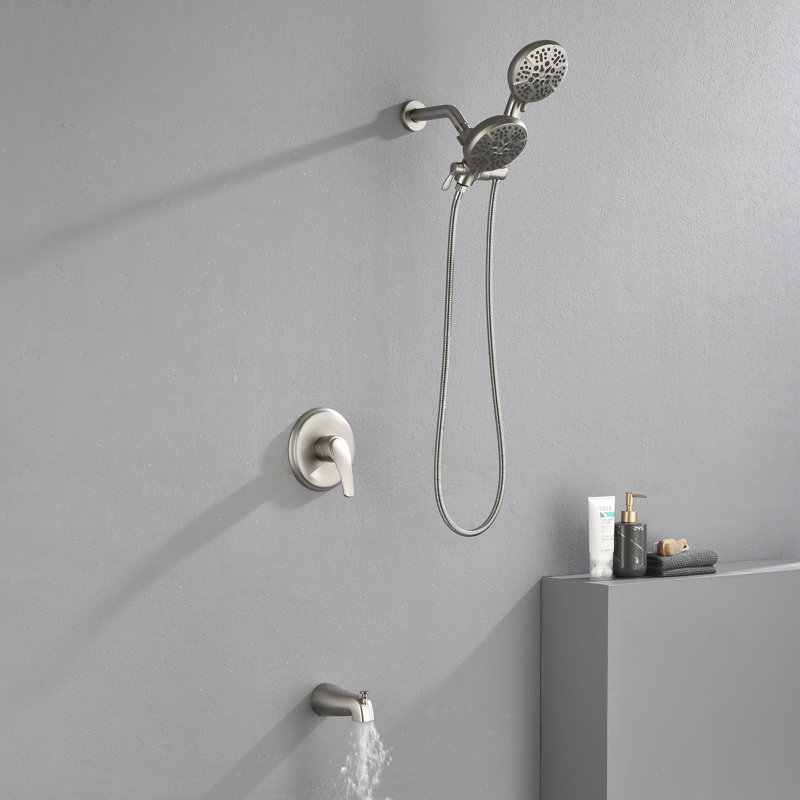 All-In-One Kit with Rough in-Valve, Brushed Nickel