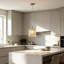 1-Light Chrome Crystal Kitchen Island Pendant 