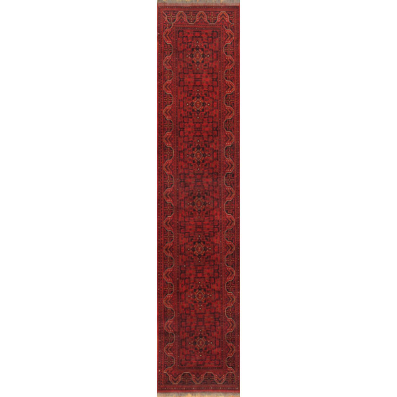 Oriental Area Rug in Burgundy