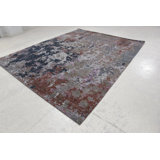 Contemporary One-of-a-Kind Rectangle 7'9" X 9'9" Hand Knotted Area Rug