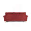 Canapé modulaire réversible en velours rouge paprika