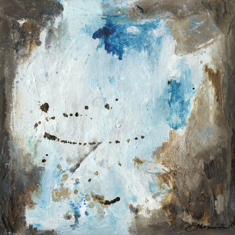 Blue Cliffs I by Joyce Combs - Wrapped Canvas Painting, 91cm H x 91cm W