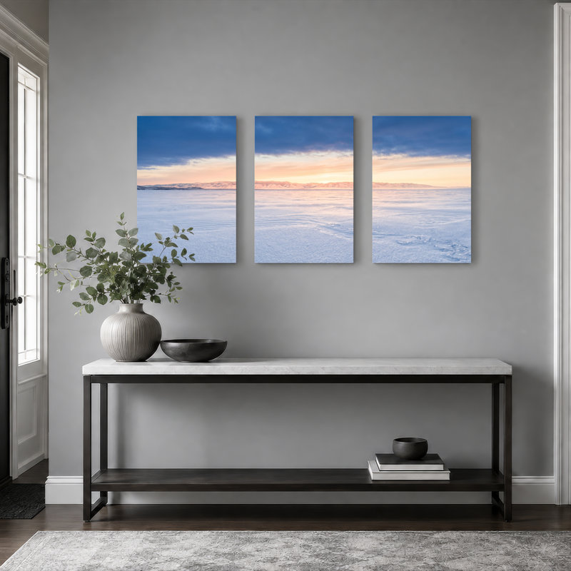 Ensemble de 3 tableaux sur toile Sky Ice Art pour la décoration du salon, de la chambre et de la maison, 2030