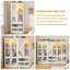 Armoire 2 portes H 71 po avec capteur DEL, miroir en acrylique, tiroirs et tringle-1389459827